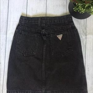 Vtg 80s 90s GUESS Size 14 Denim Girls Skirt Grunge
